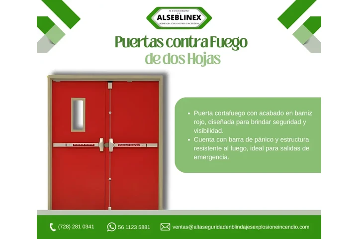 Puertas contra Fuego dobles. image 2