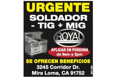 SOLICITANDO SOLDADOR en Riverside
