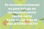 Cocinero para Restaurante en Quito
