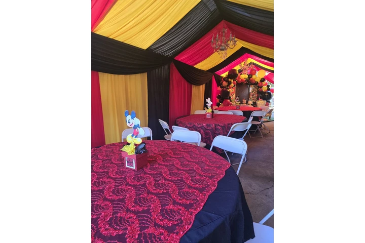 Carpas con draping mesas silla image 6