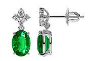 Emerald and Diamond earrings