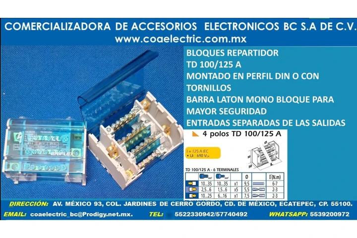 BLOQUE REPARTIDOR TD 80/100A image 3