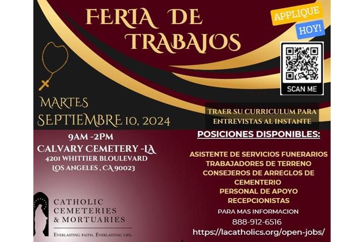 🚨FERIA DE TRABAJOS! SEPT. 10 image 3