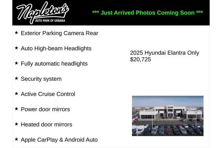 $20725 : Hyundai ELANTRA 2025 SEL Con image 2
