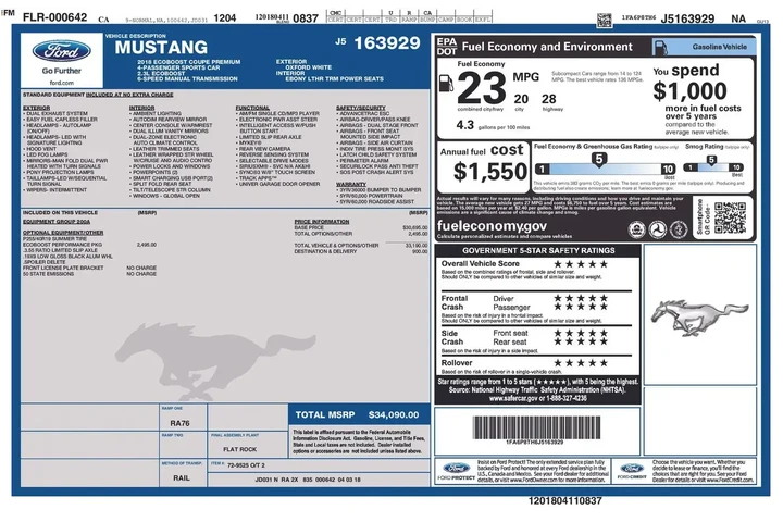 $22991 : Ford Mustang 2018 EcoBoost 2 image 6