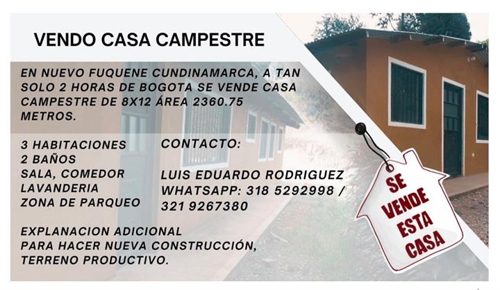 $250000000 : Venta Casa Campestre image 1