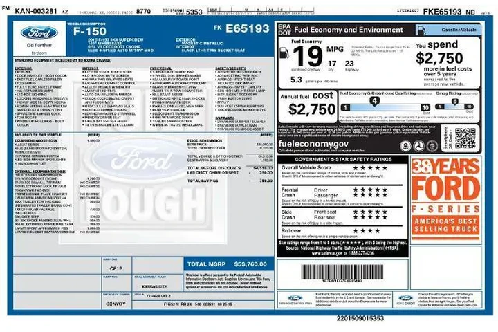 $18774 : Ford F-150 2015 4x4 Platinum image 10