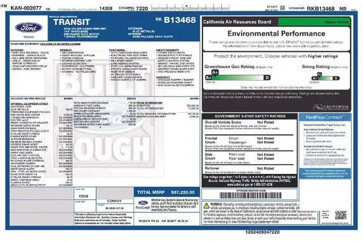 $33500 : Ford E-Transit 2024 350 3dr image 7