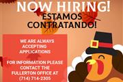 ESTAMOS CONTRATANDO!NOW HIRING