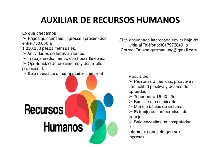AUX DE RECURSOS HUMANOS image 1