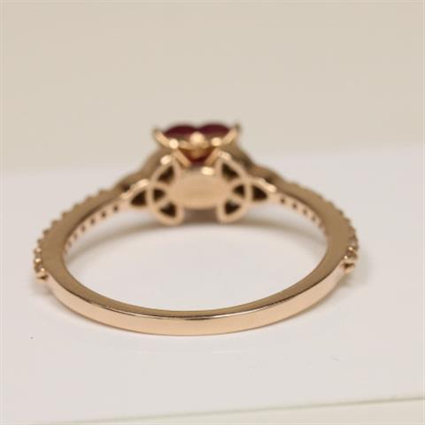 $1549 : Buy 14K Rose Gold Ruby Ring image 3