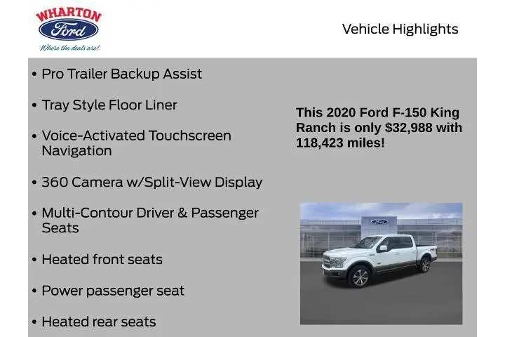 $32988 : Ford F-150 2020 4x4 Platinum image 9