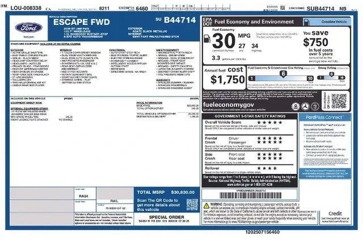 $28500 : Ford Escape 2025 ST-Line 4dr image 3