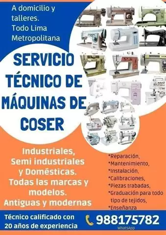 Técnico de máquinas de coser image 1