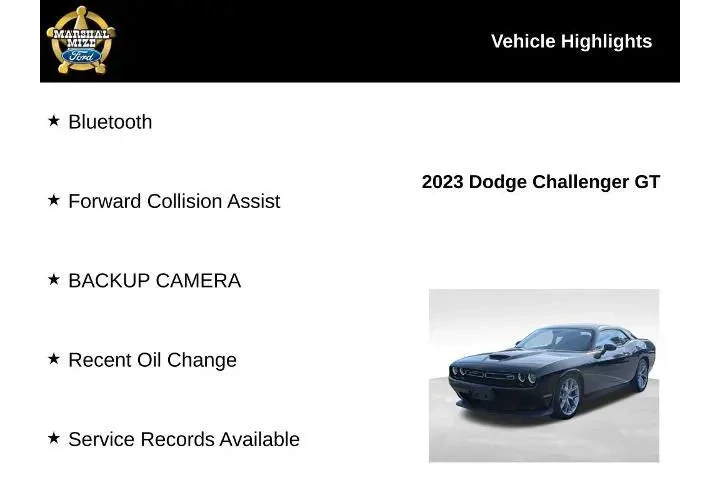 $26500 : Dodge Challenger 2023 GT 2dr image 2