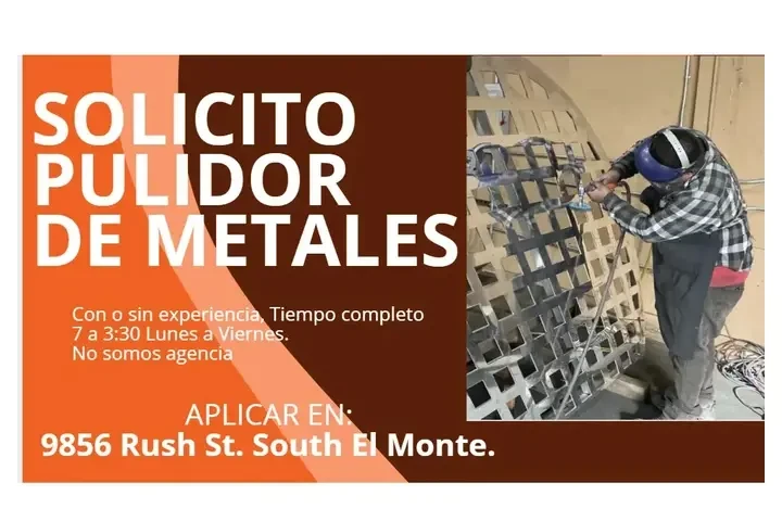 SOLICITO PULIDOR DE METALES image 1