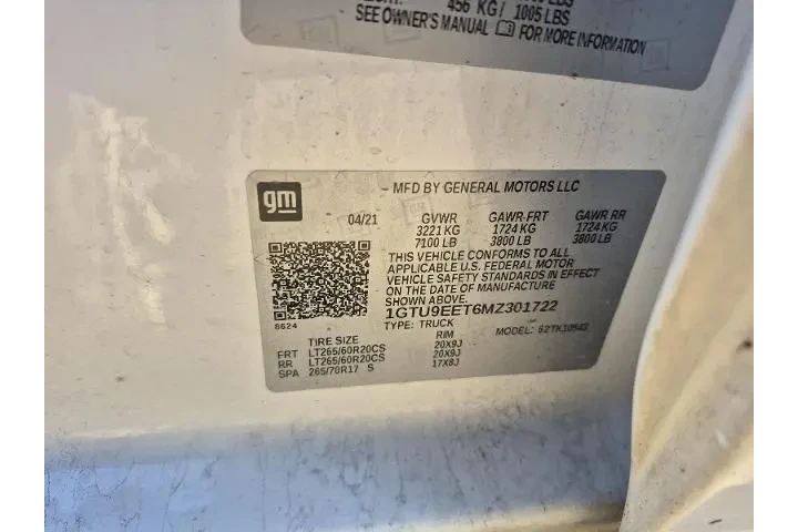 $34981 : GMC Sierra 1500 2021 4x4 AT4 image 5