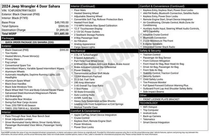 $29019 : Jeep Wrangler 2024 4x4 Sahar image 6