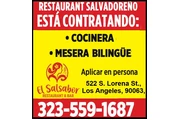 SOLICITO COCINERA y MESERA 📍 en Los Angeles