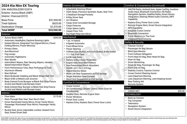 $25791 : Kia Niro 2024 EX 4dr Crossov image 6