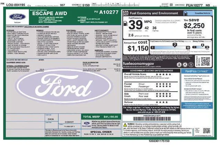 $25028 : Ford Escape Hybrid 2023 AWD image 3
