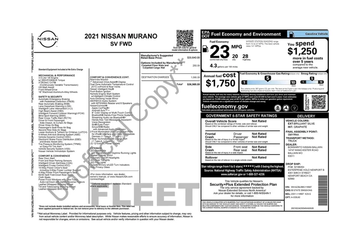 $17991 : Nissan Murano 2021 SV 4dr SU image 5