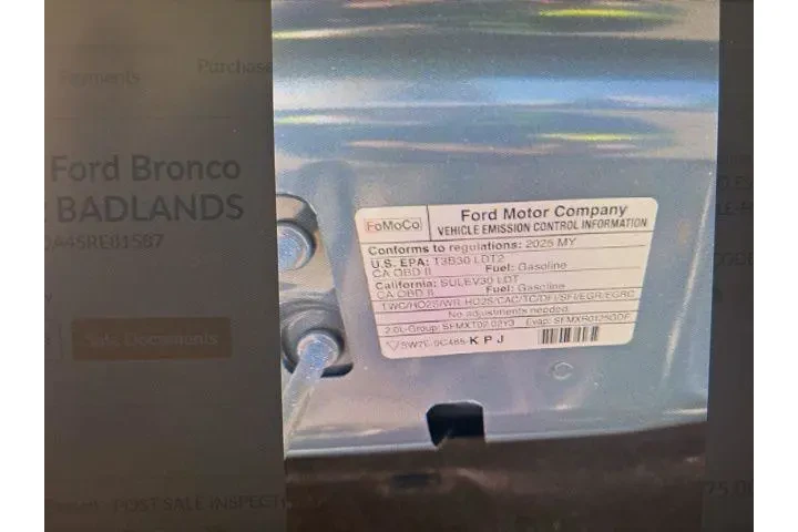 $37498 : Ford Bronco Sport 2025 AWD B image 7