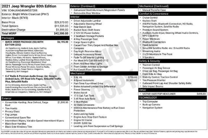 $29532 : Jeep Wrangler 2021 4x4 Sport image 3