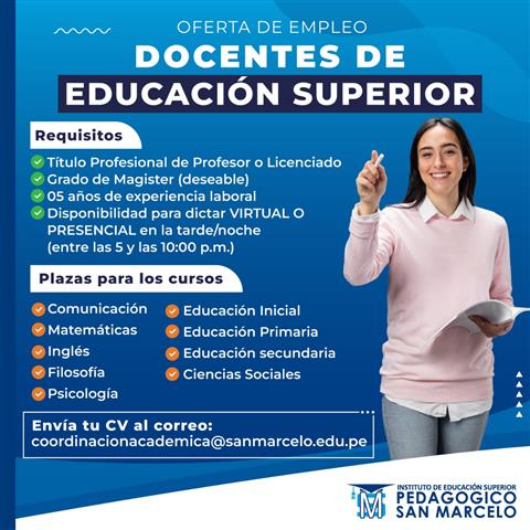 Docentes de Educación Superior image 1