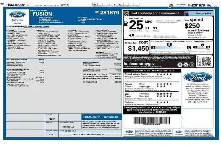 $10900 : Ford Fusion 2017 SE 4dr Seda image 7