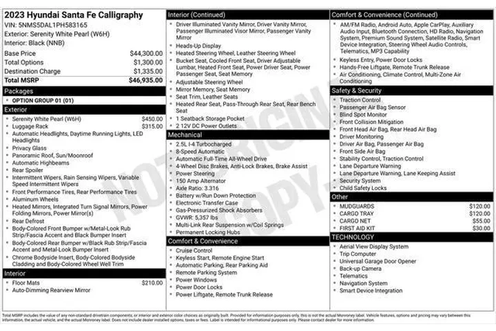 $31557 : Hyundai SANTA FE 2023 AWD Ca image 9
