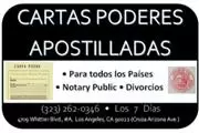 █►APOSTILLADAS••►CARTAS PODER en Los Angeles