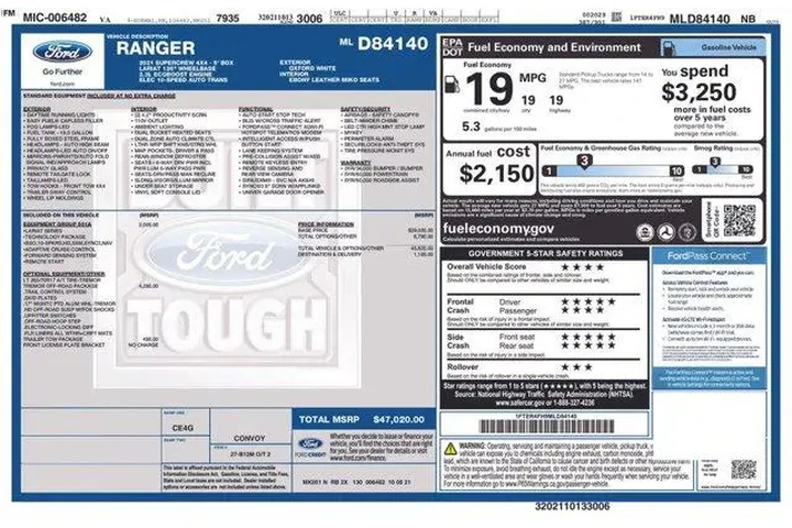 $27299 : Ford Ranger 2021 4x4 XL 4dr image 10