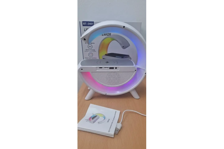 $15 : 🔊 LED Wireless Charging Speak image 4