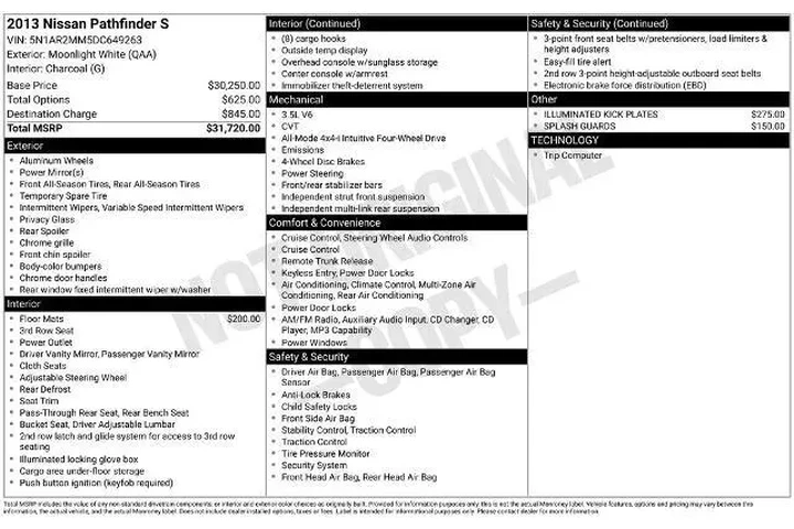 $8500 : Nissan Pathfinder 2013 4x4 S image 2