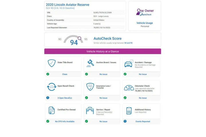 $30975 : 2020 Aviator Reserve image 3