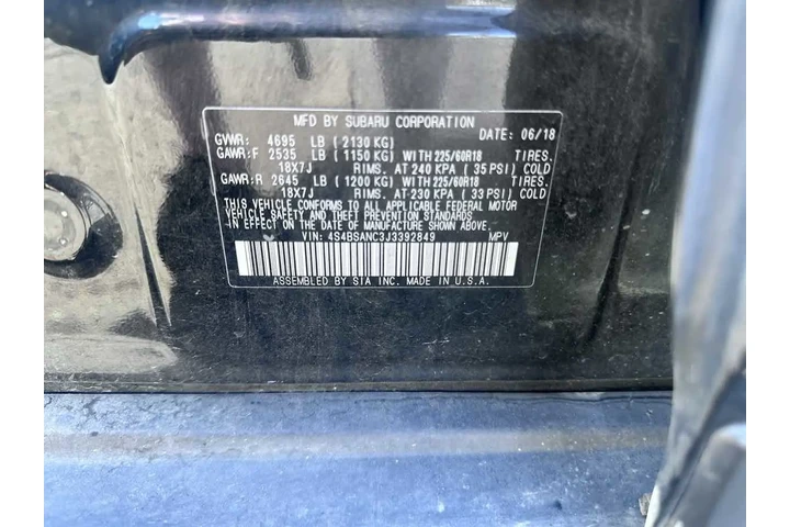$11495 : 2018 Outback Limited image 1