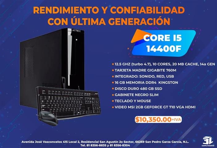 EQUIPO PC CORE I5 14400F image 1