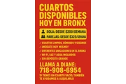💥 ¡CUARTOS DISPONIBLES💥🏠 en Bronx