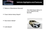 $22916 : Nissan Altima 2025 2.5 S 4dr thumbnail