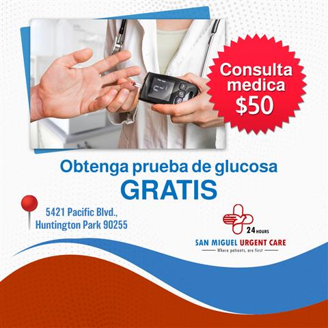 ¡Examen de glucosa GRATIS! image 1