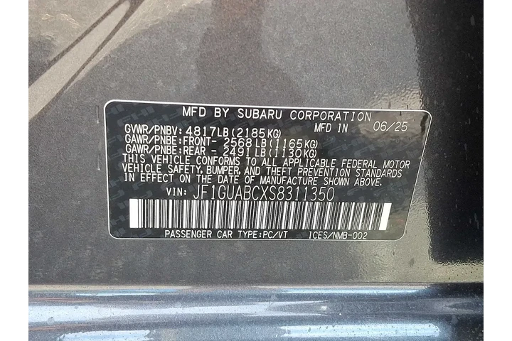 $25995 : Subaru Impreza 2025 AWD Base image 10