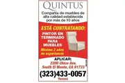 COMPAÑÍA DE MUEBLES, Solicita en Los Angeles