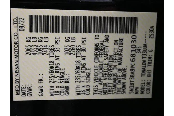 $19870 : Nissan Rogue 2023 SV 4dr Cro image 7