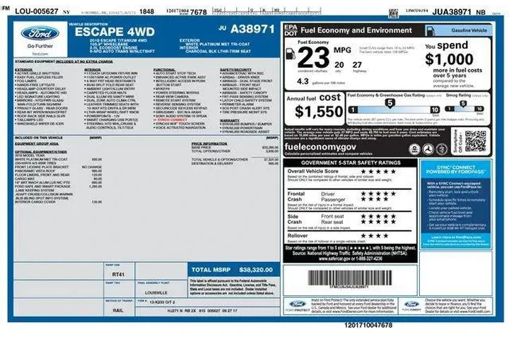 $14995 : Ford Escape 2018 AWD Titaniu image 9