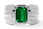 Sale on mens emerald rings