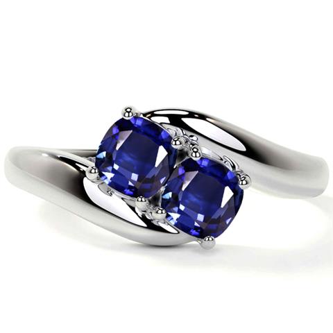 $2739 : Tanzanite Wedding Rings image 1