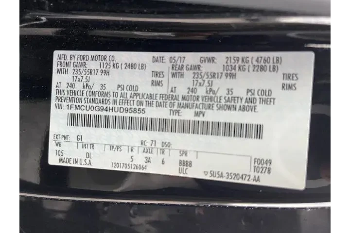 $10782 : Ford Escape 2017 SE 4dr SUV image 5