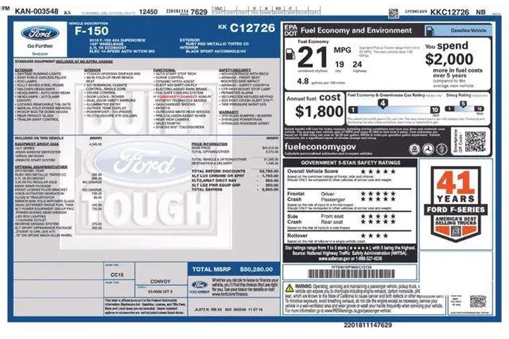 $30998 : Ford F-150 2019 4x4 Lariat 4 image 2