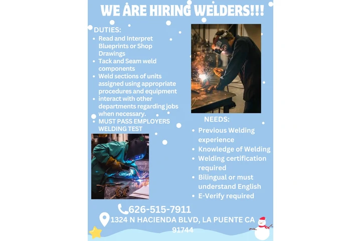 WE ARE LOOKING FOR WEDERS!!! image 1